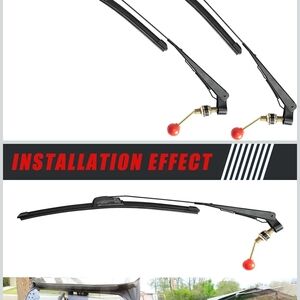 Hand Operated Manual Windshield Wiper For UTV golf Cart Polaris (44)